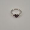 2026/07/12460-1-scaled.jpg Vintage 925 Sterling Silver Ring — Purple Ruby Cluster Setting