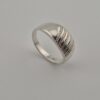 Vintage 925 Sterling Silver Signet Ring — Textured Design