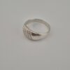 Vintage 925 Sterling Silver Signet Ring — Textured Design