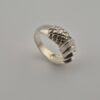 Vintage Unique 925 Sterling Silver Ring — Woven Sculptural Design