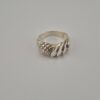 Vintage Unique 925 Sterling Silver Ring — Woven Sculptural Design