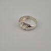 Vintage Unique 925 Sterling Silver Ring — Woven Sculptural Design