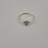Vintage 925 Sterling Silver Ring Aquamarine