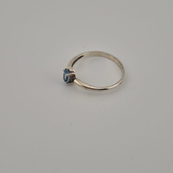Vintage 925 Sterling Silver Ring Aquamarine