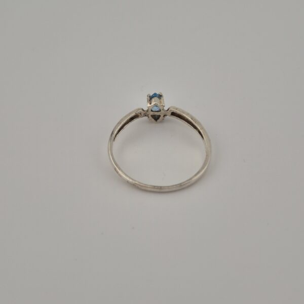 Vintage 925 Sterling Silver Ring Aquamarine