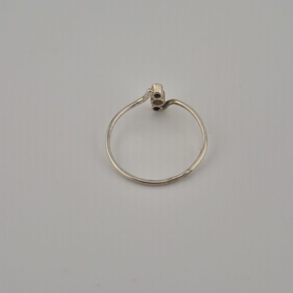 Vintage 925 Sterling Silver Ring — Three Zirconia