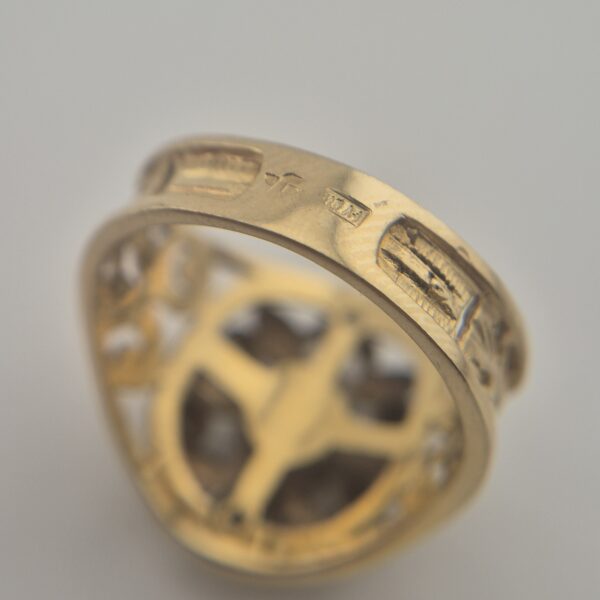 2026/07/14511-scaled.jpg Vintage 925 Sterling Silver Ring — Gold Plated & Pink Tourmaline