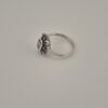 Rare Vintage 925 Sterling Silver Ring — Aquamarine & Marcasite
