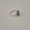 Rare Vintage 925 Sterling Silver Ring — Aquamarine & Marcasite
