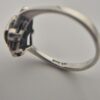 Rare Vintage 925 Sterling Silver Ring — Aquamarine & Marcasite