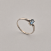 Vintage 925 Sterling Silver Ring Aquamarine