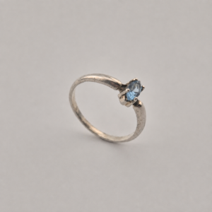 Vintage 925 Sterling Silver Ring Aquamarine
