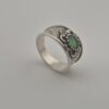 Vintage 925 Sterling Silver Ring — Green Tourmaline