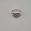 Vintage 925 Sterling Silver Ring — Green Tourmaline