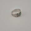 Vintage 925 Sterling Silver Ring — Green Tourmaline