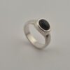 Vintage 925 Sterling Silver Ring — Oval Black Onyx