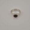 Vintage 925 Sterling Silver Ring — Oval Black Onyx