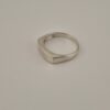 Vintage 925 Sterling Silver Signet Ring — Diagonal Lines