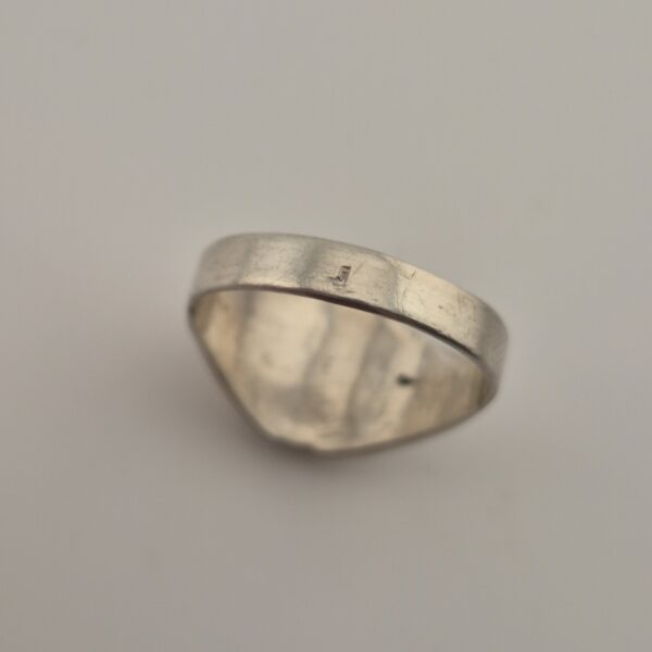 Vintage 925 Sterling Silver Signet Ring — Black Onyx