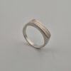 Vintage 925 Sterling Silver Signet Ring — Diagonal Lines