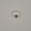 Vintage 925 Sterling Silver Ring — Faceted Amethyst