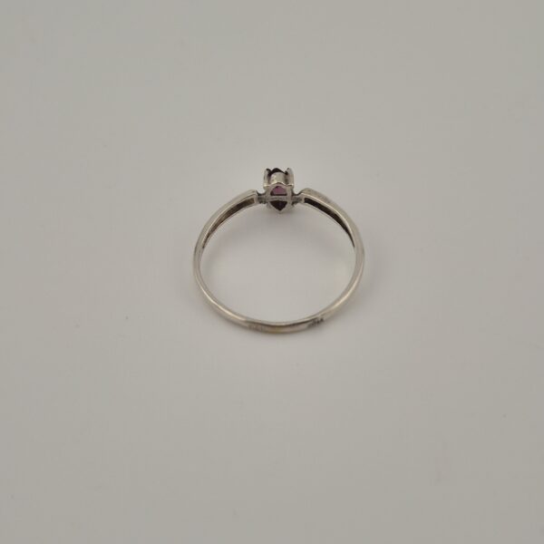 Vintage 925 Sterling Silver Ring — Faceted Amethyst