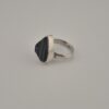 Vintage 925 Sterling Silver Ring With Black Tourmaline