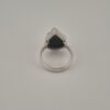 Vintage 925 Sterling Silver Ring With Black Tourmaline