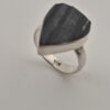 Vintage 925 Sterling Silver Ring With Black Tourmaline