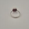 Vintage 925 Sterling Silver Faceted Garnet Ring