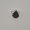 Vintage 925 Sterling Silver Ring With Black Tourmaline