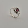 Vintage 830 Silver Garnet Ring
