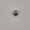 Vintage 830 Silver Garnet Ring