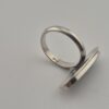Vintage 925 Sterling Silver Oval Black Onyx Ring
