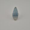 Vintage 925 Sterling Silver Ring — Blue Banded Agate