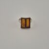 Vintage 925 Sterling Silver Ring with Natural  Amber