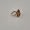Vintage 925 Sterling Silver Ring with Natural  Amber