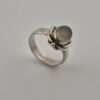 Vintage 925 Sterling Silver Ring with Natural Moonstone