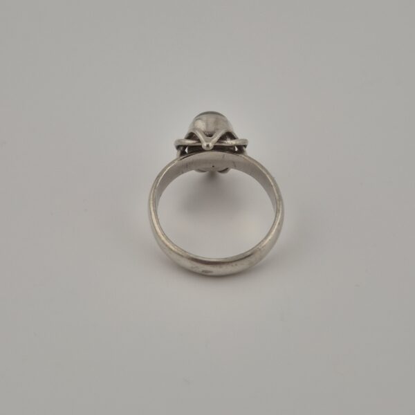 Vintage 925 Sterling Silver Ring with Natural Moonstone