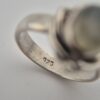 Vintage 925 Sterling Silver Ring with Natural Moonstone