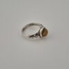 Vintage 925 Sterling Silver Ring with Natural Amber