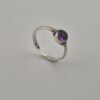 Vintage 925 Sterling Silver Ring with Natural Amethyst