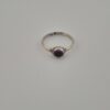 Vintage 925 Sterling Silver Ring with Natural Amethyst