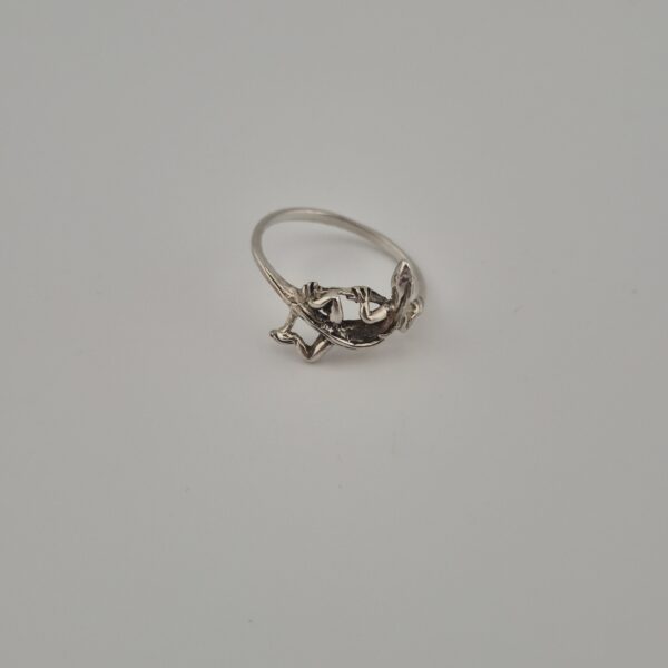 Vintage 925 Sterling Silver Salamander Ring