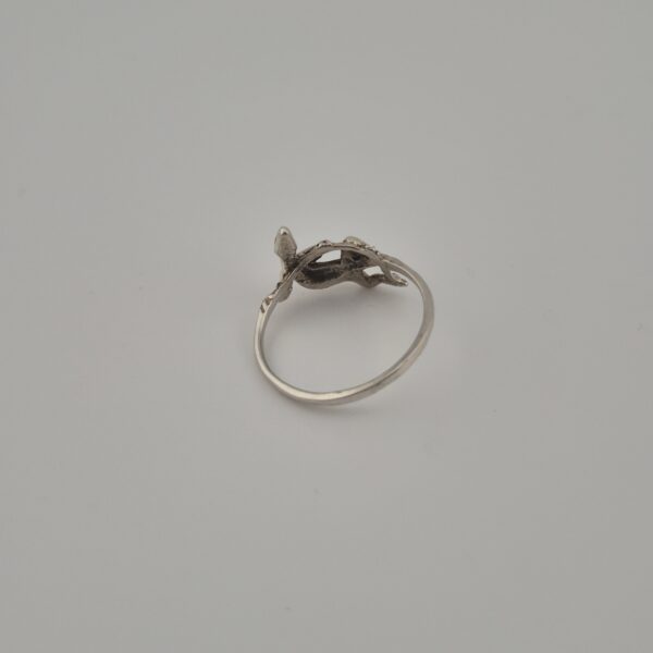 Vintage 925 Sterling Silver Salamander Ring