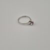 Vintage 925 Sterling Silver Ring with Faceted Amethyst