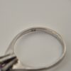 Vintage 925 Sterling Silver Ring with Faceted Amethyst