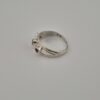 Unique Vintage 925 Sterling Silver Ring with Peridot, Amethyst & Garnet
