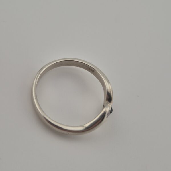 Vintage 925 Sterling Silver Multicolor Zirconia Ring