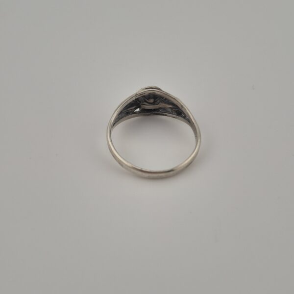 Vintage 925 Sterling Silver Rose Ring